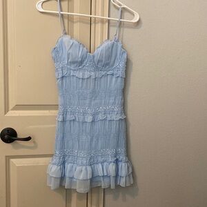 Hello Molly light blue dress XS, never worn